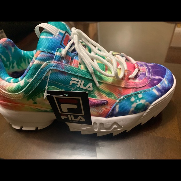 BRAND NEW TIE DYE FILA WOMENS DISRUPTOR II PREMIUM - Picture 9 of 9